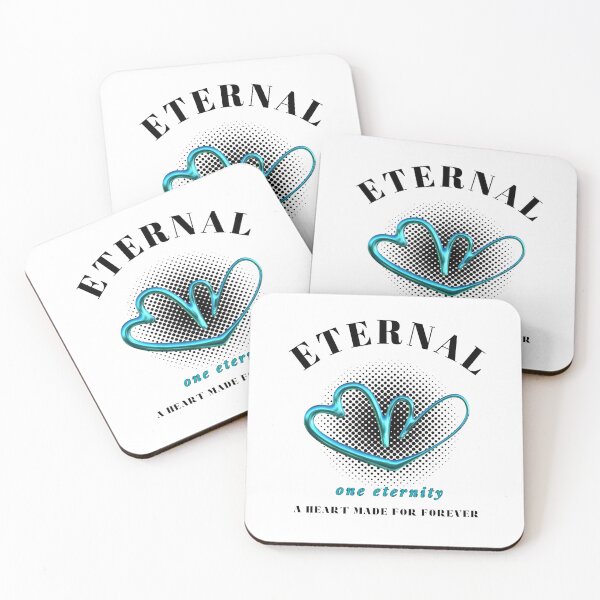 Item preview, Eternal Love – Modern Chrome Heart Graphic designed and sold by mintmono-studio.