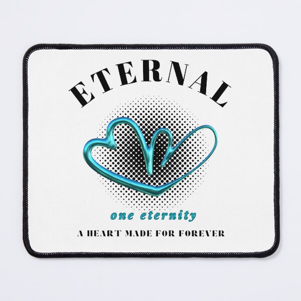 Item preview, Eternal Love – Modern Chrome Heart Graphic designed and sold by mintmono-studio.