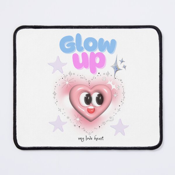 Item preview, Glow Up – Kawaii Heart Face Dreamcore Style designed and sold by mintmono-studio.