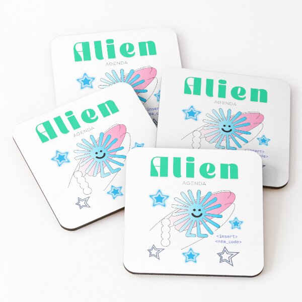 Item preview, Alien Agenda — Cosmic Doodle Vibes designed and sold by mintmono-studio.