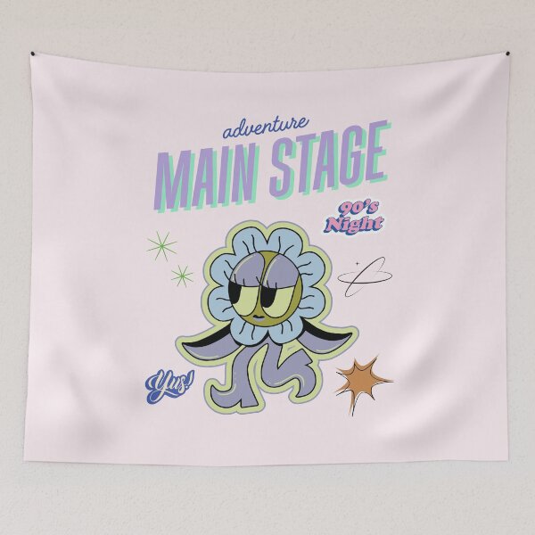 Item preview, Main Stage Adventure – 90’s Night Flower Character designed and sold by mintmono-studio.