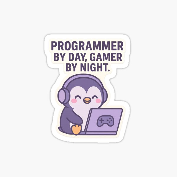 Artikel-Vorschau von Tagsüber Programmierer, nachts Gamer, designt und verkauft von SugarPix Designs.