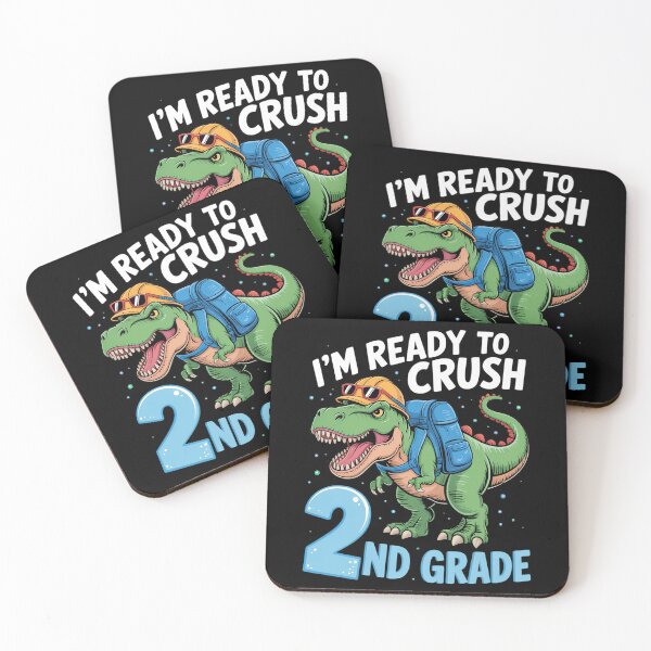 Item preview, Ready To Crush 2nd Grade T Rex Dinosaur Back to School designed and sold by brynatshop.