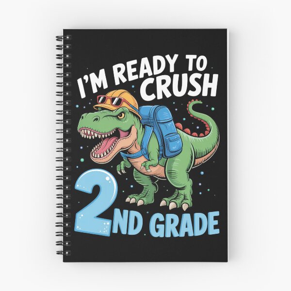 Item preview, Ready To Crush 2nd Grade T Rex Dinosaur Back to School designed and sold by brynatshop.