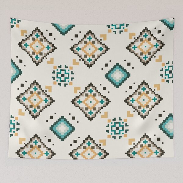 Item preview, Pixelated Gradient Pattern for Smooth Color Transitions in Modern Fabric Design designed and sold by Loomexa Studio .