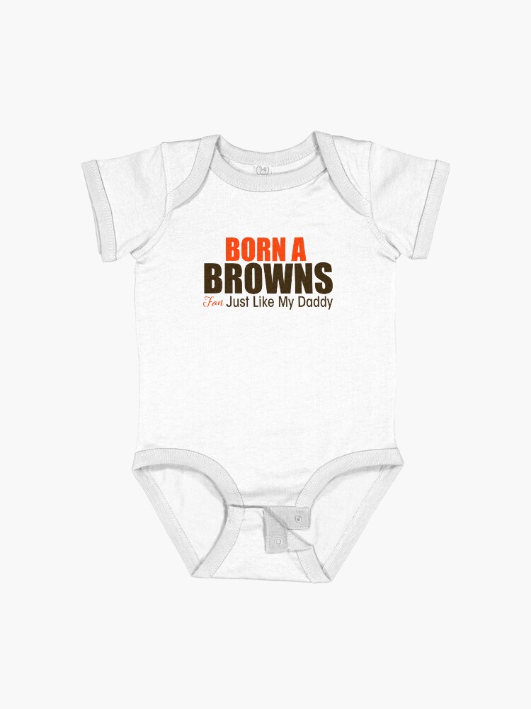 Thumbnail 1 of 2, Baby One-Piece, Born A Browns Fan designed and sold by corbrand.