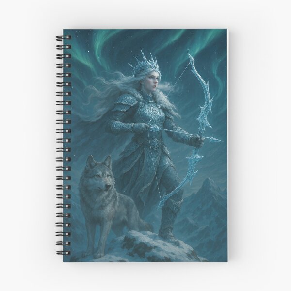 Item preview, Arctic Huntress Beneath the Northern Lights designed and sold by Exploring Silliness.