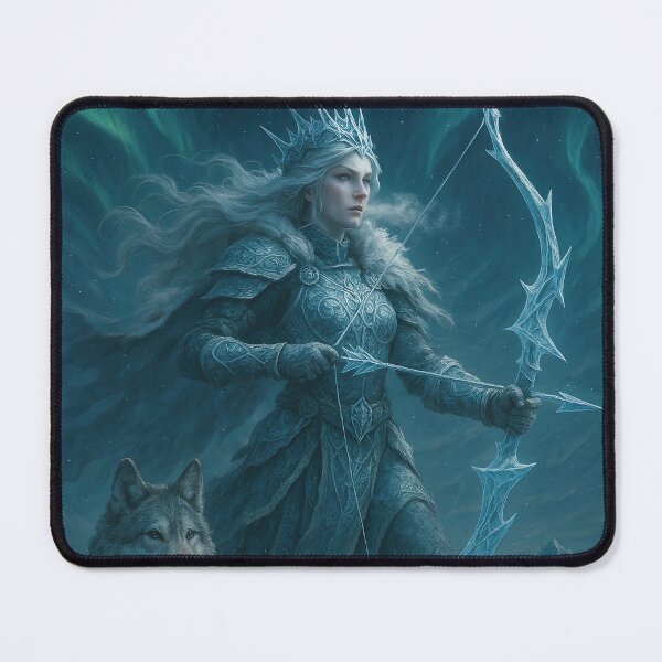 Item preview, Arctic Huntress Beneath the Northern Lights designed and sold by Exploring Silliness.