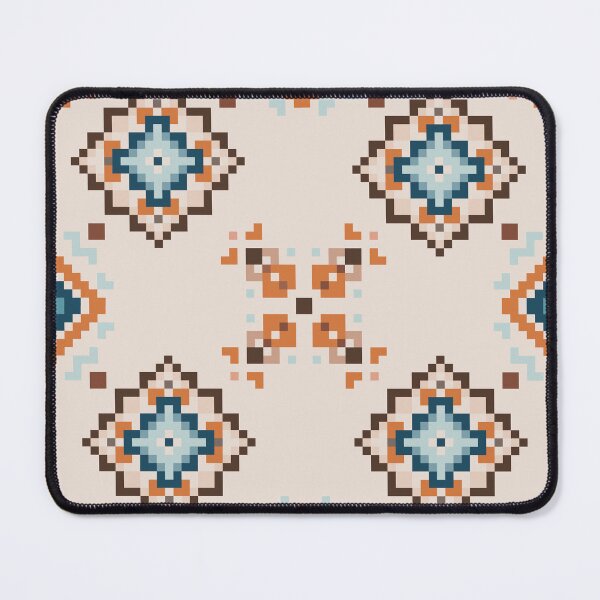 Item preview, Abstract Pixel Blocks Fabric Pattern with Bold Color Transitions for Modern Textiles designed and sold by Loomexa Studio .