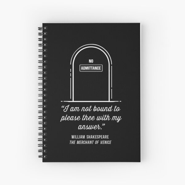 No Admittance Shakespeare Quote – Witty Literary Humor Design