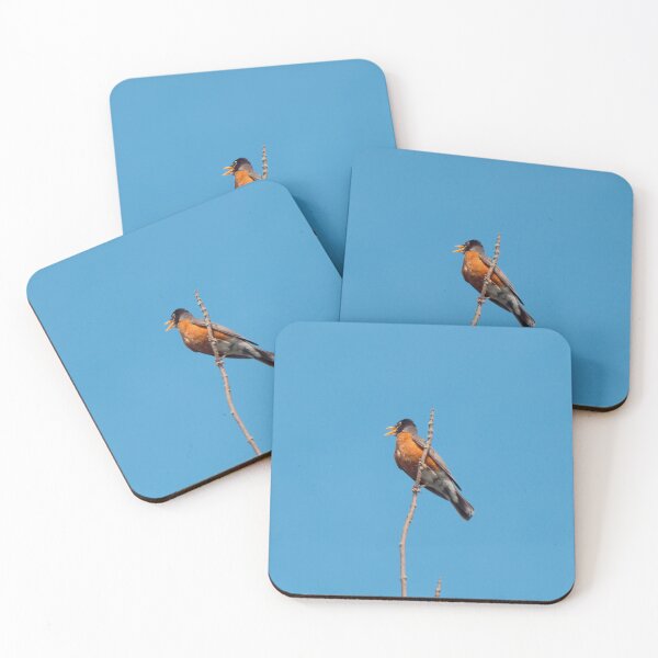 Item preview, American Robin Perched High On a Tree Branch designed and sold by BackyardBirder.