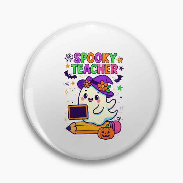 Item preview, Preppy Spooky Teacher Ghost Trick Or Teach  designed and sold by TalalosART.