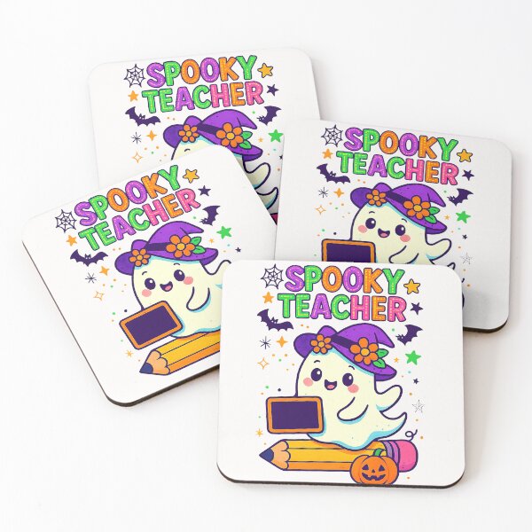 Item preview, Preppy Spooky Teacher Ghost Trick Or Teach  designed and sold by TalalosART.