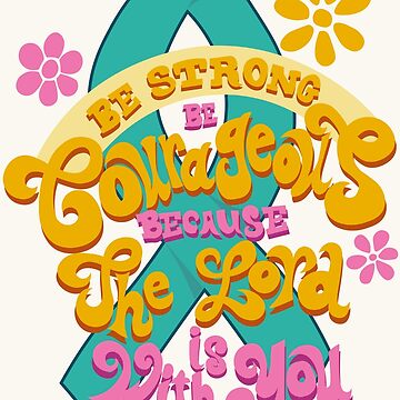 Artwork thumbnail, Motivational cancer Teal Ribbon by YthomasArt