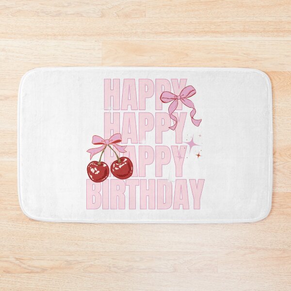 Item preview, Cute Birthday Girls Pink Coquette Bow With Cherry - Girls, Women designed and sold by thebest-2studio.