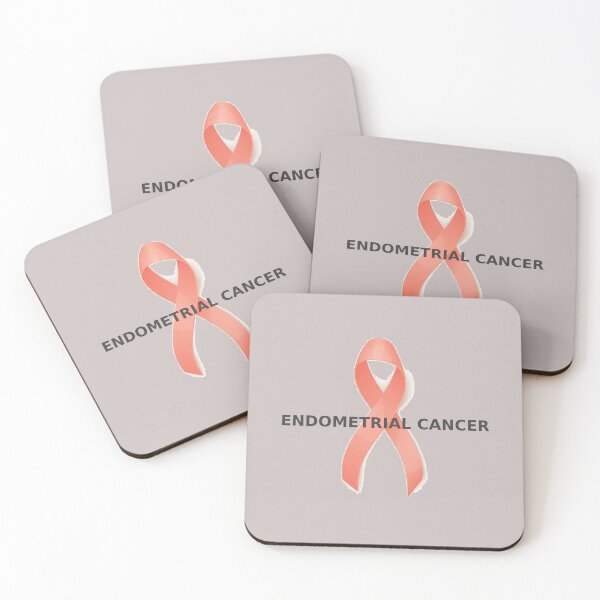 Item preview, Endometrial Cancer Peach Ribbon designed and sold by dontcryimhere.
