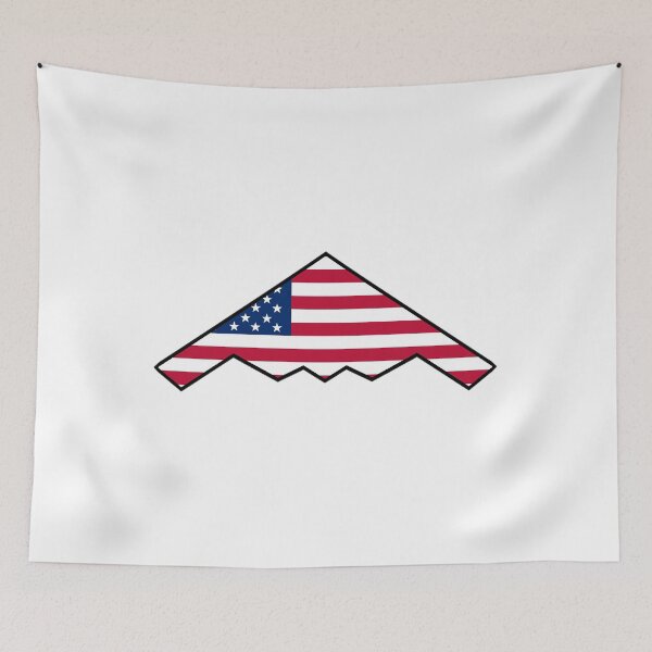 Item preview, American Flag B2 Bomber designed and sold by LightningJelly.