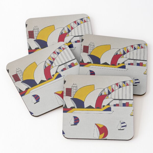 Item preview, Sydney Harbour-Mondrian Style designed and sold by Del creates.
