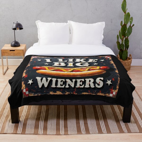 Item preview, I Like Big Wieners – Funny Hot Dog Humour #1 designed and sold by Wordsmith-Cafe.
