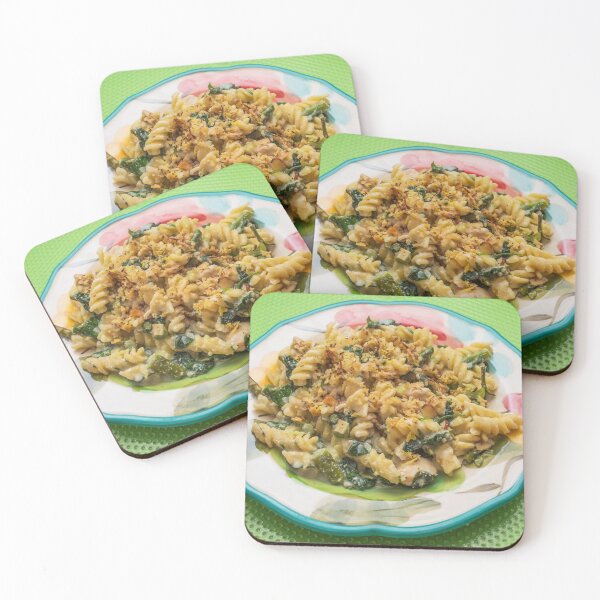 Item preview, Asparagus, Chicken, Spinach, Ricotta Pasta with an Almond Garlic Crumble on Top designed and sold by LINDA MCKUSICK.