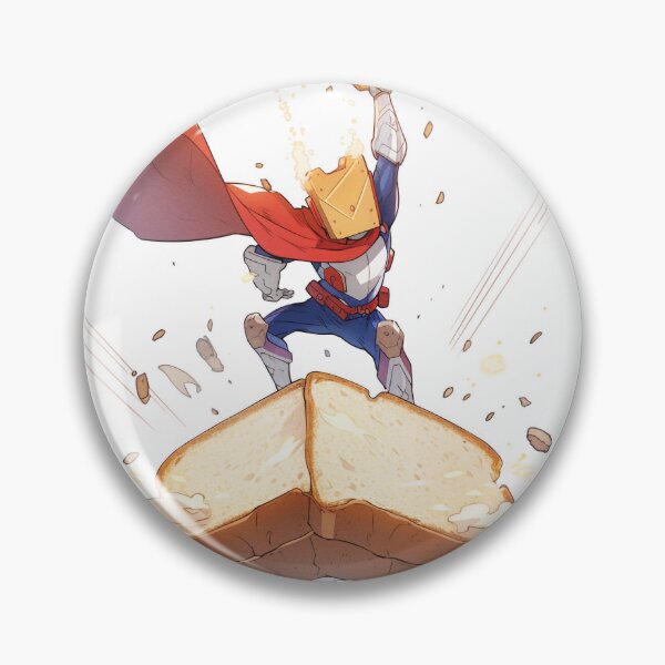 Item preview, Superhero Toast Warrior with Cape and Butter Blast designed and sold by PaintbrushPlace.