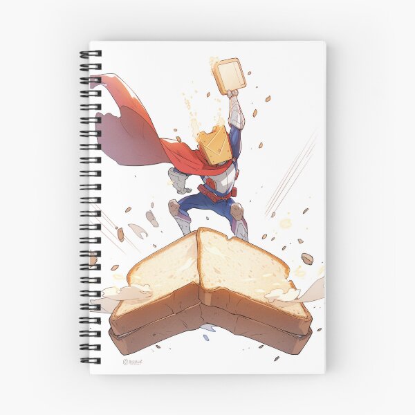 Item preview, Superhero Toast Warrior with Cape and Butter Blast designed and sold by PaintbrushPlace.