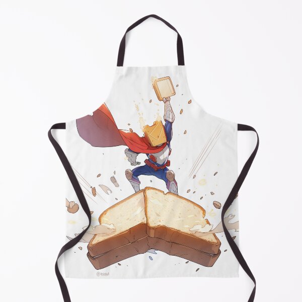 Item preview, Superhero Toast Warrior with Cape and Butter Blast designed and sold by PaintbrushPlace.