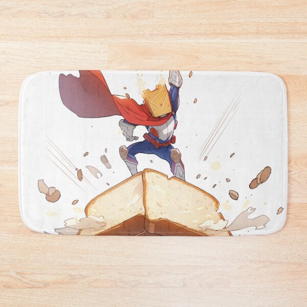 Item preview, Superhero Toast Warrior with Cape and Butter Blast designed and sold by PaintbrushPlace.