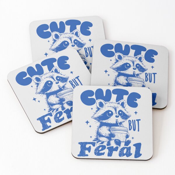 Item preview, Cute But Feral Vintage Raccoon  designed and sold by wesdesignshop.