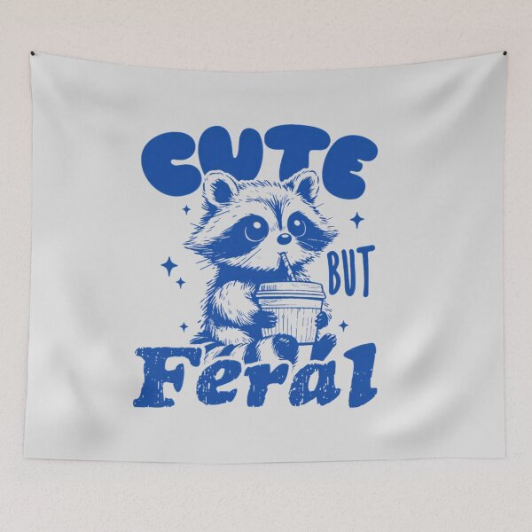 Item preview, Cute But Feral Vintage Raccoon  designed and sold by wesdesignshop.