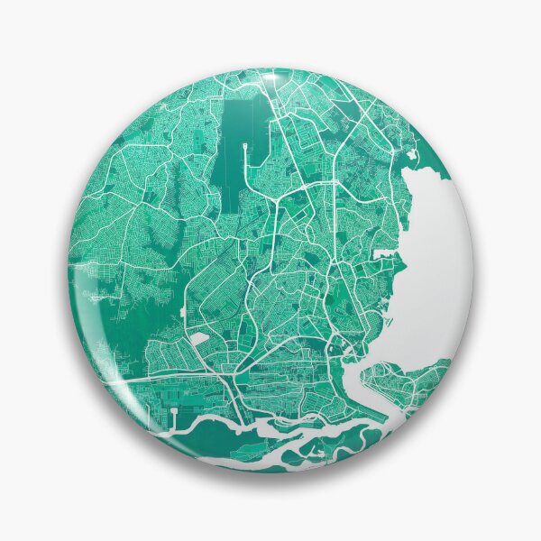 Item preview, Lagos City Map of Nigeria - Watercolor designed and sold by deMAP.