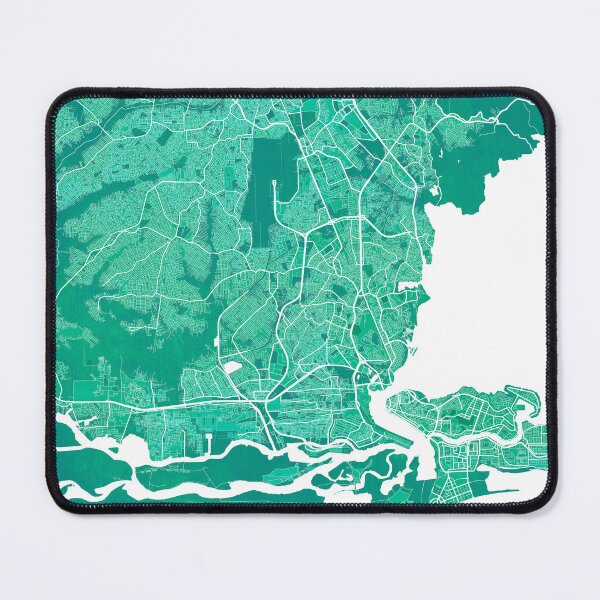 Item preview, Lagos City Map of Nigeria - Watercolor designed and sold by deMAP.
