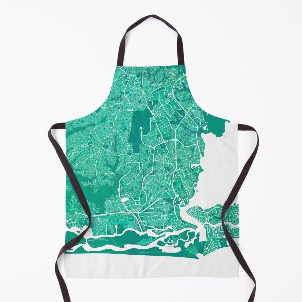 Item preview, Lagos City Map of Nigeria - Watercolor designed and sold by deMAP.