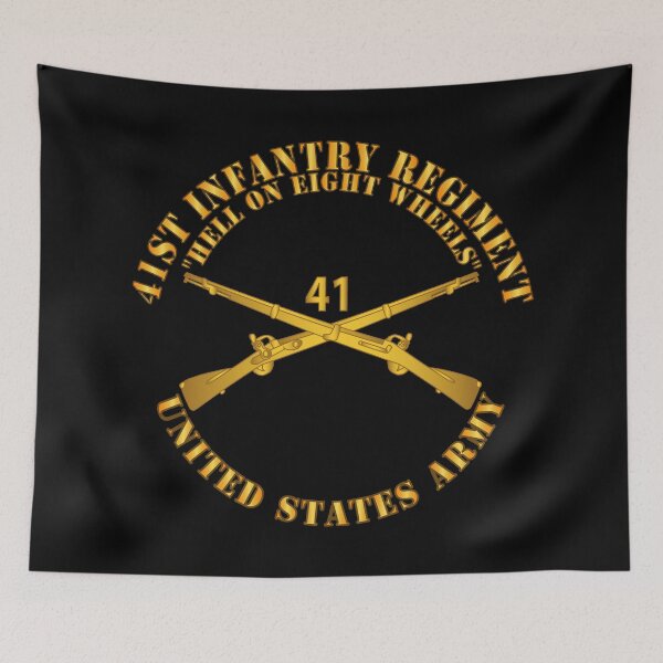 Item preview, Army - 41st Infantry - Hell on 8 Wheels w Infantry Br designed and sold by Military Insignia Products.
