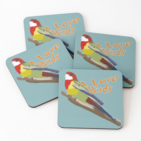 Item preview, Eastern Rosella I love Birds designed and sold by SEADOGPRINTS.