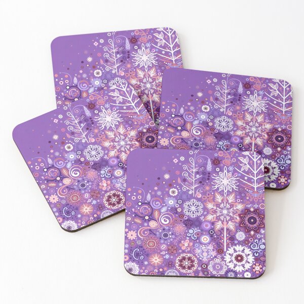 Item preview, Purple Abstract Pattern Flowing Floral Swirls by heidiannemorris © designed and sold by FOLK ART FUSION by heidiannemorris.