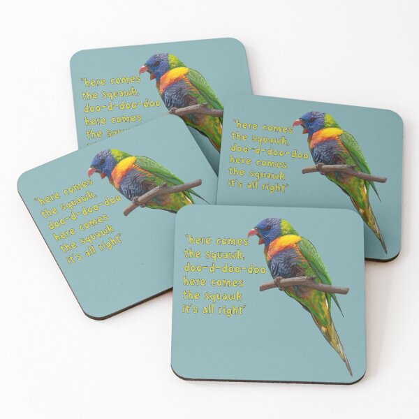 Item preview, Funny Rainbow Lorikeet designed and sold by SEADOGPRINTS.