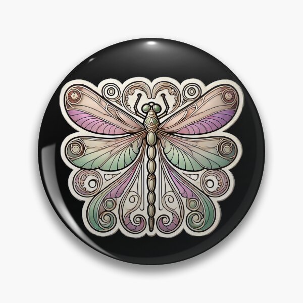 Item preview, Art Nouveau Dragonfly designed and sold by PinUpPizzazz.