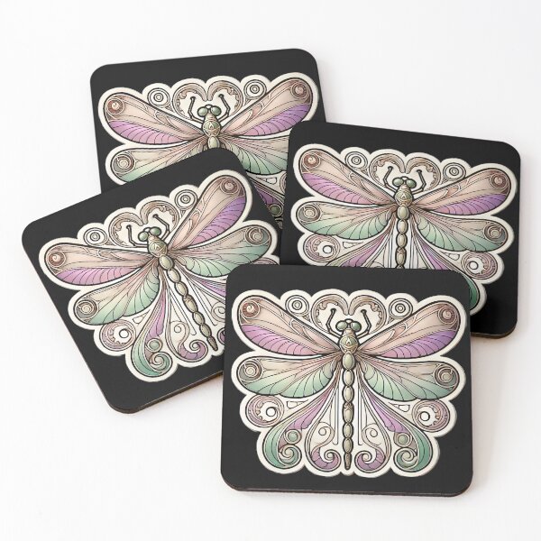 Item preview, Art Nouveau Dragonfly designed and sold by PinUpPizzazz.
