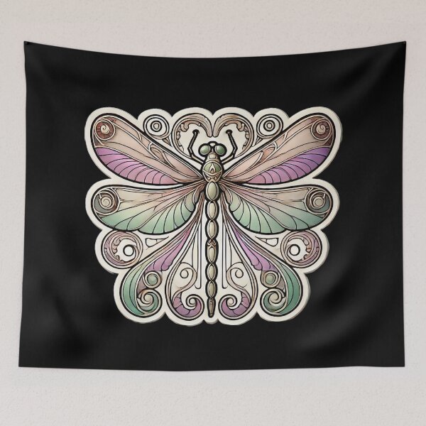 Item preview, Art Nouveau Dragonfly designed and sold by PinUpPizzazz.