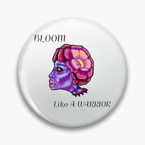 Item preview, Bloom Like A Warrior – Bold Floral Warrior Art designed and sold by TheWitchCoven.