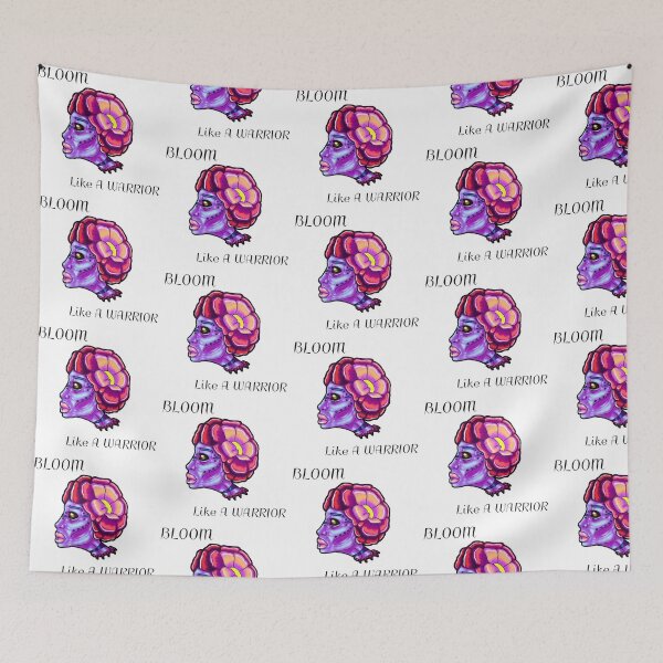 Item preview, Bloom Like A Warrior – Bold Floral Warrior Art designed and sold by TheWitchCoven.