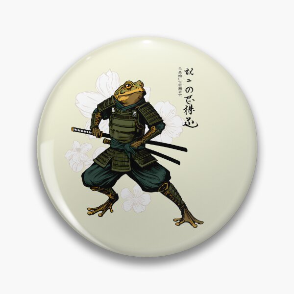 Item preview, Frog Samurai designed and sold by Funny Vintage Stickers And T-Shirts.