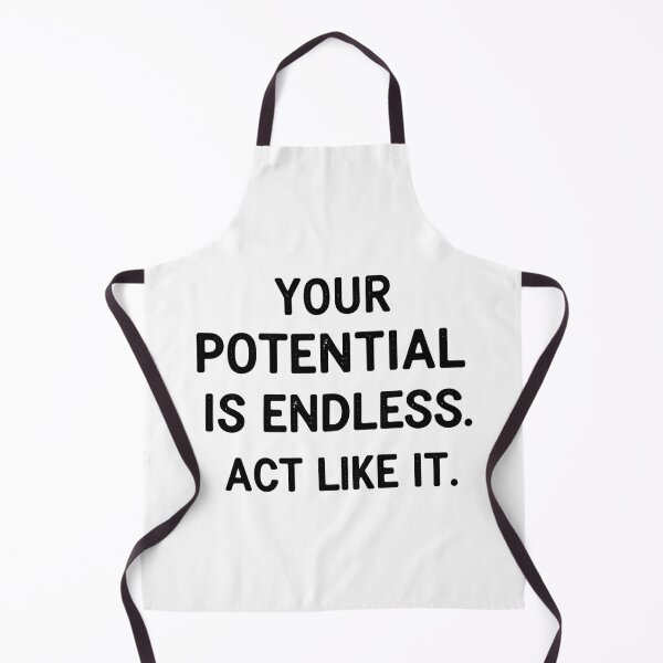 Item preview, Your Potential is Endless Act Like It - Vintage Typewriter Quote - Retro Notebook, T-Shirt, Tumbler Design designed and sold by Typography Prints.