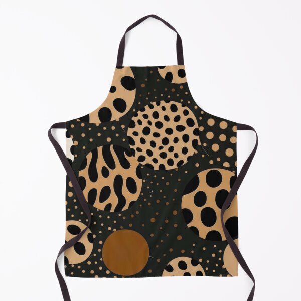 Item preview, Retro Polka Dot Circles in Earth Tones with Animal Print Style designed and sold by PaintbrushPlace.