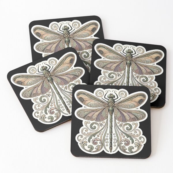 Item preview, Art Nouveau Dragonfly designed and sold by PinUpPizzazz.