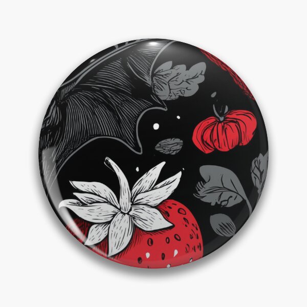 Artikelvorschau, Sommerliche Erdbeeren und Fledermäuse entworfen und verkauft von RavenWrangler.