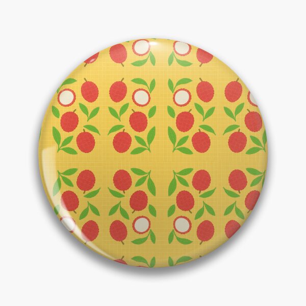 Item preview, Hand-Drawn Lychee Pattern on Yellow – Seamless Fruit Illustration designed and sold by Asbiell.