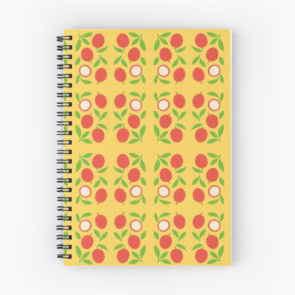 Item preview, Hand-Drawn Lychee Pattern on Yellow – Seamless Fruit Illustration designed and sold by Asbiell.