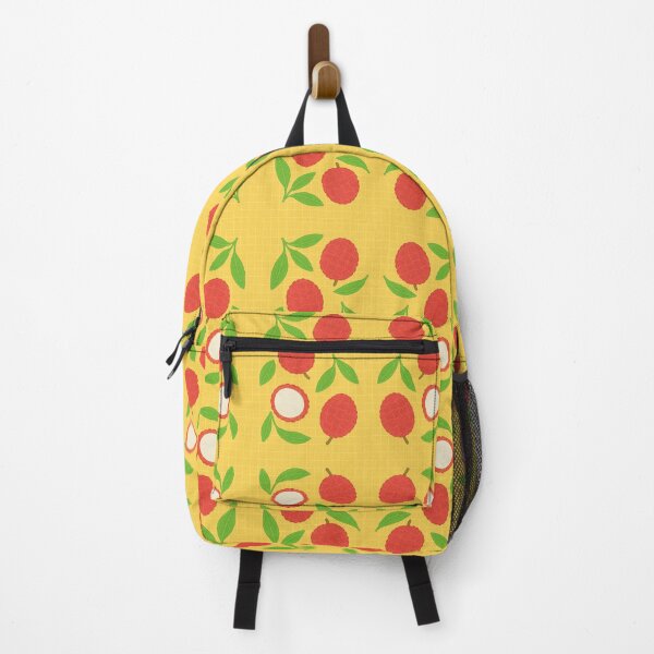 Item preview, Hand-Drawn Lychee Pattern on Yellow – Seamless Fruit Illustration designed and sold by Asbiell.